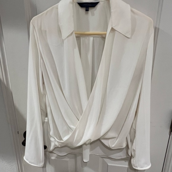 RACHEL Roy Cream Wrap Front Blouse - Picture 1 of 1